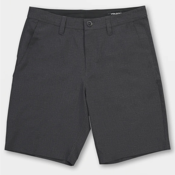 VOLVOM SURF N' TURF HYBRID SHORTS - CHARCOAL HEATHER 38 GREY - Picture 2 of 4